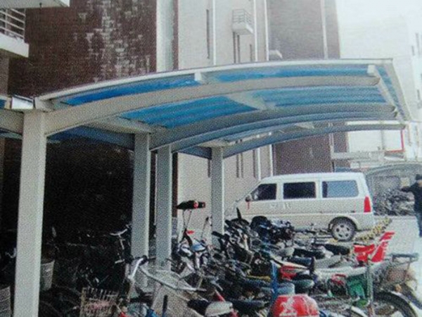 膜結構自行車棚-30